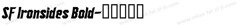 SF Ironsides Bold字体转换